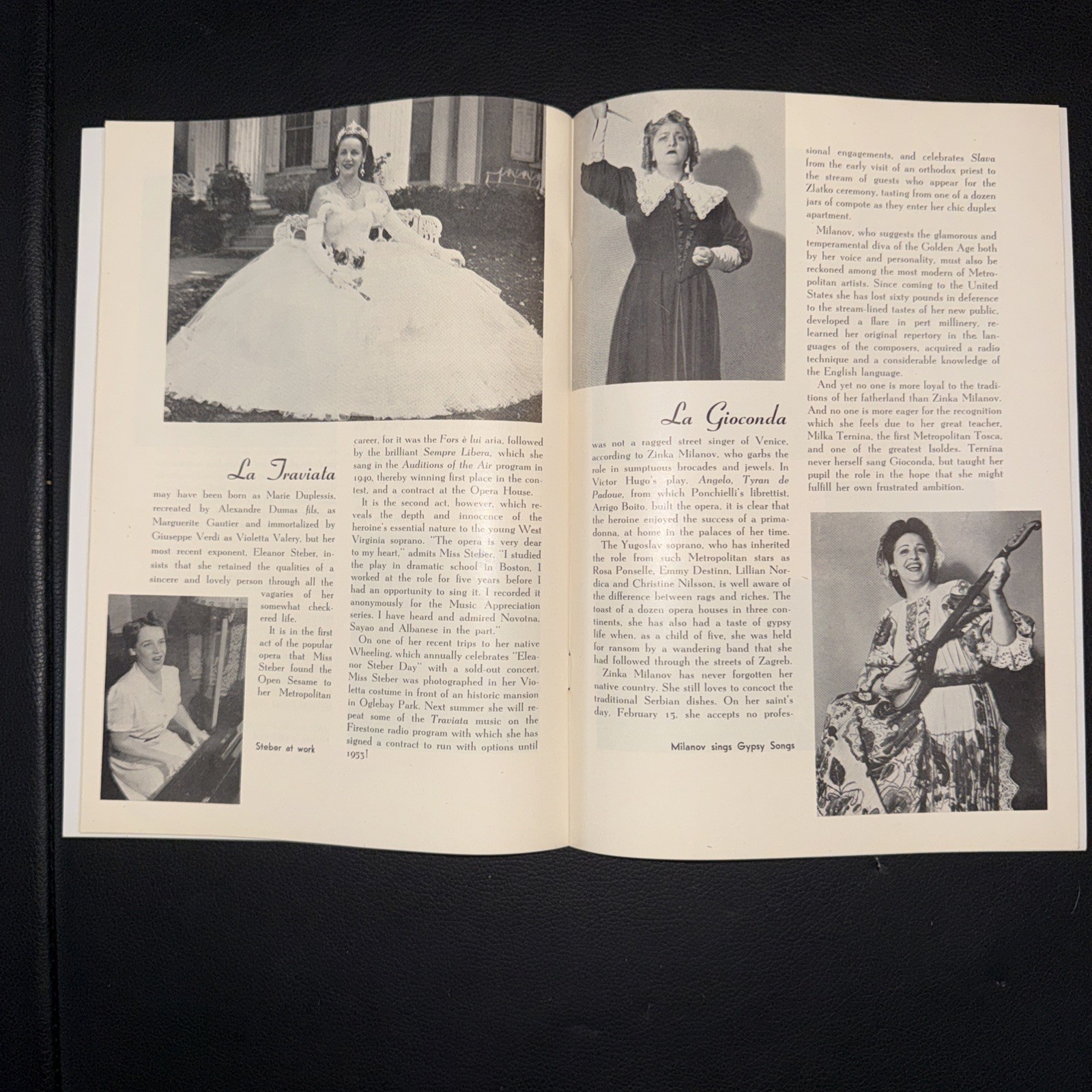 Rare! Vintage Metropolitan Opera Tour Spring 1946 Souvenir Booklet Program Q11