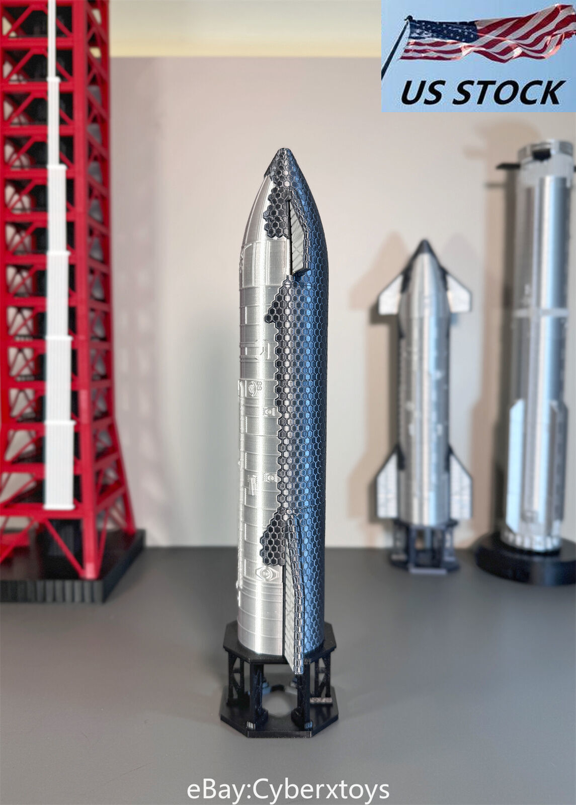 1:200 SpaceX Starship Rocket Model Magnetic Attraction Assemble Decompres