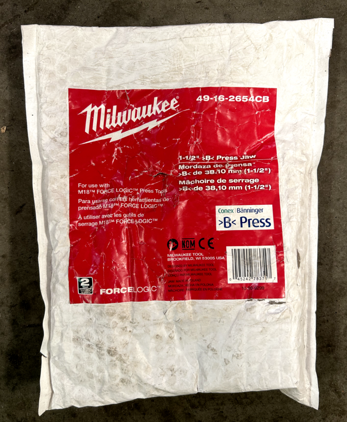 Milwaukee 49-16-2654CB 1-1/2" B Press Jaw