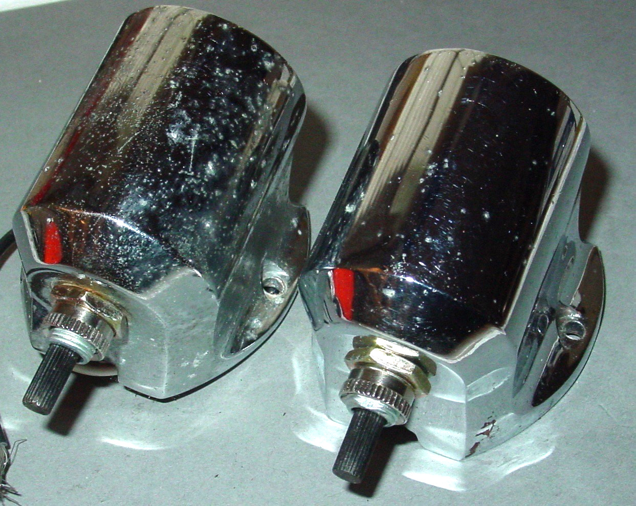 2 Vintage Perko Yacht Bulkhead Galley Art Deco Light Fixture Camper Boat Cabin