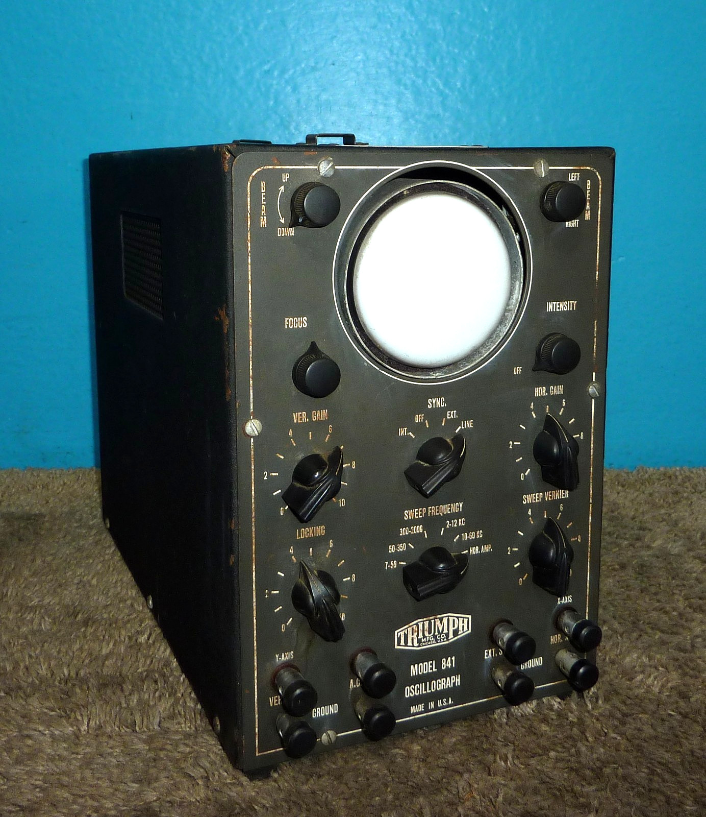 Navships OBL-3 Cathode Ray Oscillograph Oscilloscope Triumph for US Navy
