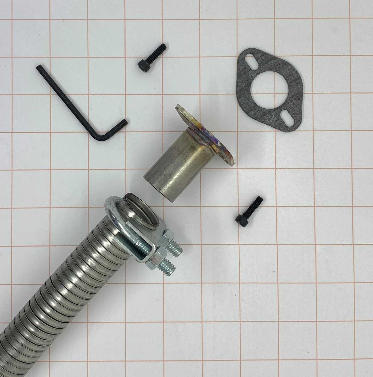 GenExhaust for Predator 5000 Generator 1" Galvanized Steel Flex ExhaustExtension