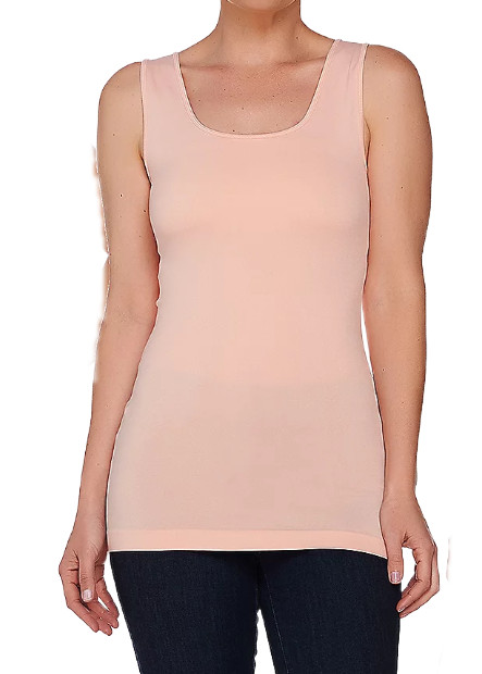 skinnytees~Seamless Layering Tank~One Size~Pink   12962