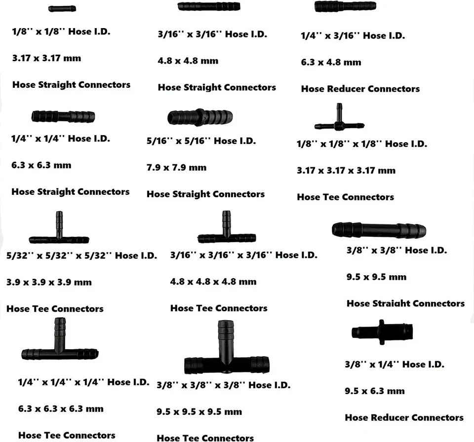 6Pcs 5Ft Car Vacuum Hose Line Pipe Kit +113 Connectors Automotive Replacement