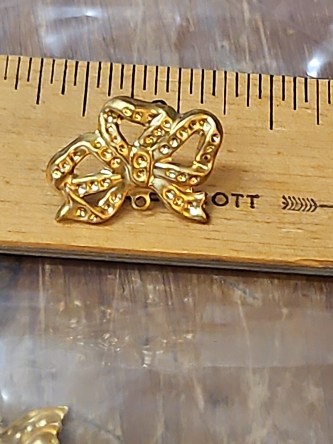 Huge Lot 50 Bow Post Stud France Vintage 60s Brass Stampings Findings Jewelry