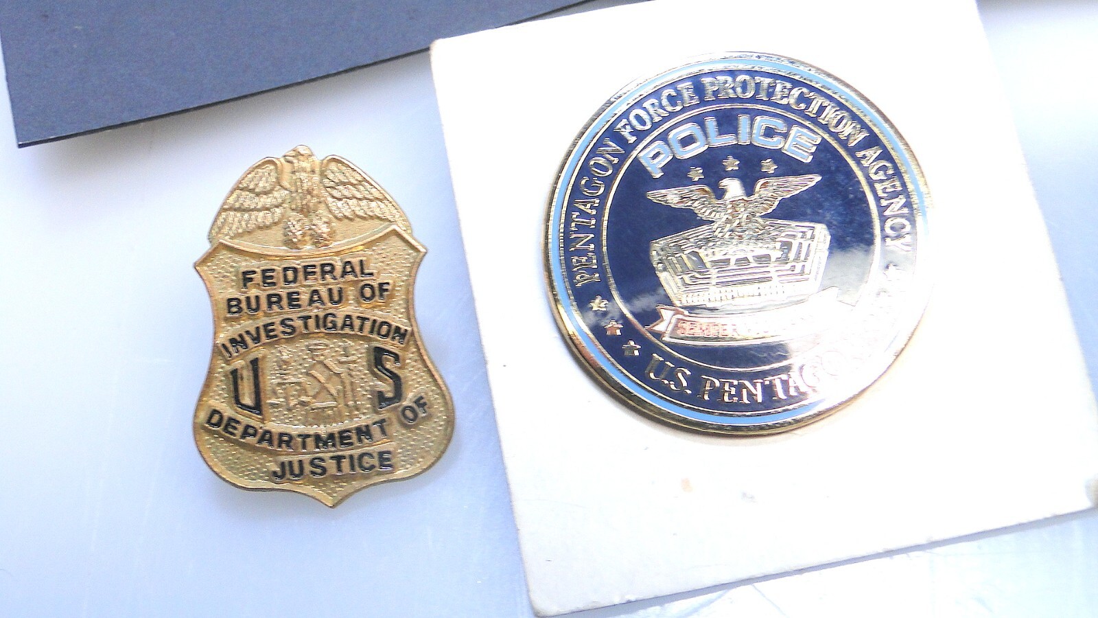11 Vintage Lapel Pins FBI Pentagon US Secret Service Marshal DOJ