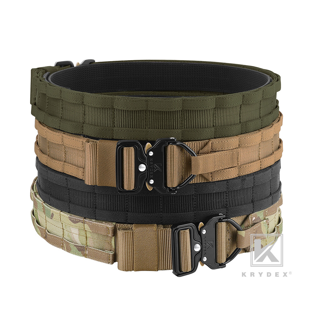 KRYDEX Tactical Belt 1.75 inch Heavy Duty Rigger Belt D-ring Quick Release Nylon