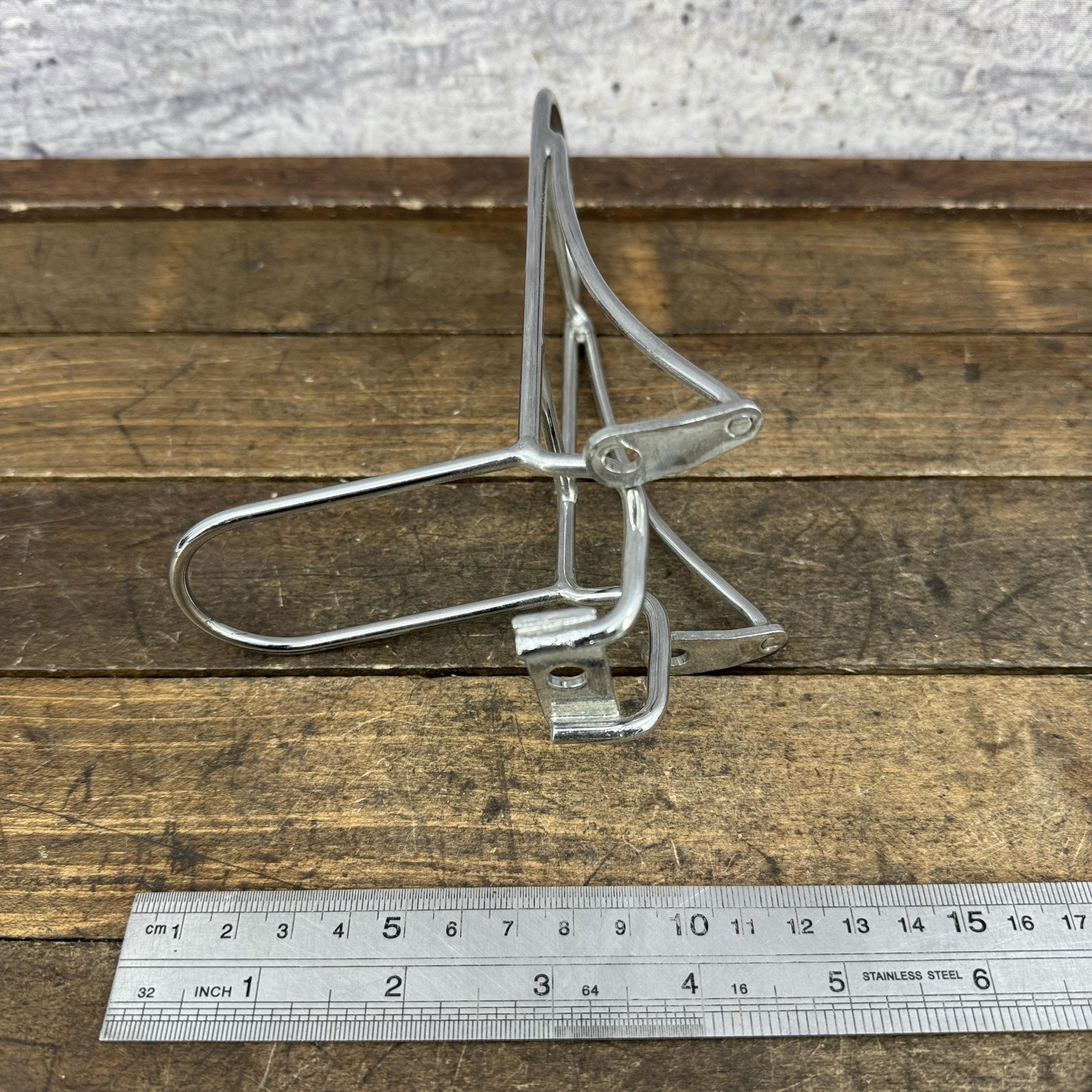 Vintage TA Front Rack NOS Brake Post Mount Carrier Steel France Porteur Chrome