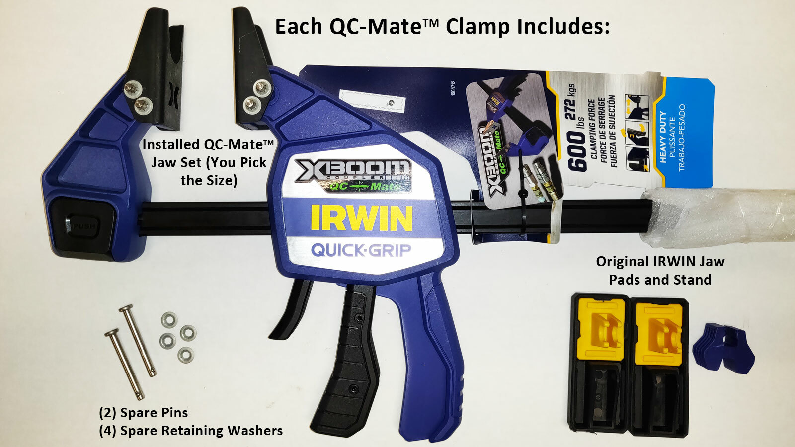 QC-Mate 12-in Hydraulic Quick Coupler Connect Under Pressure Clamp