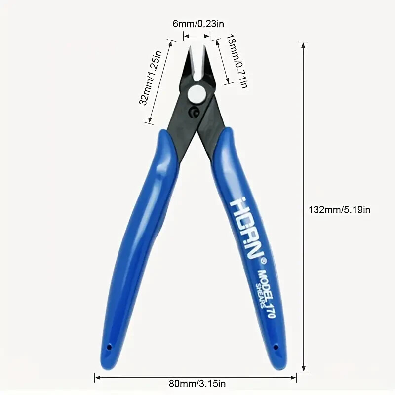 Nippers Sprue Snips Side Cutters for Bandai Gundam or AMT Model Kit runners DBLU