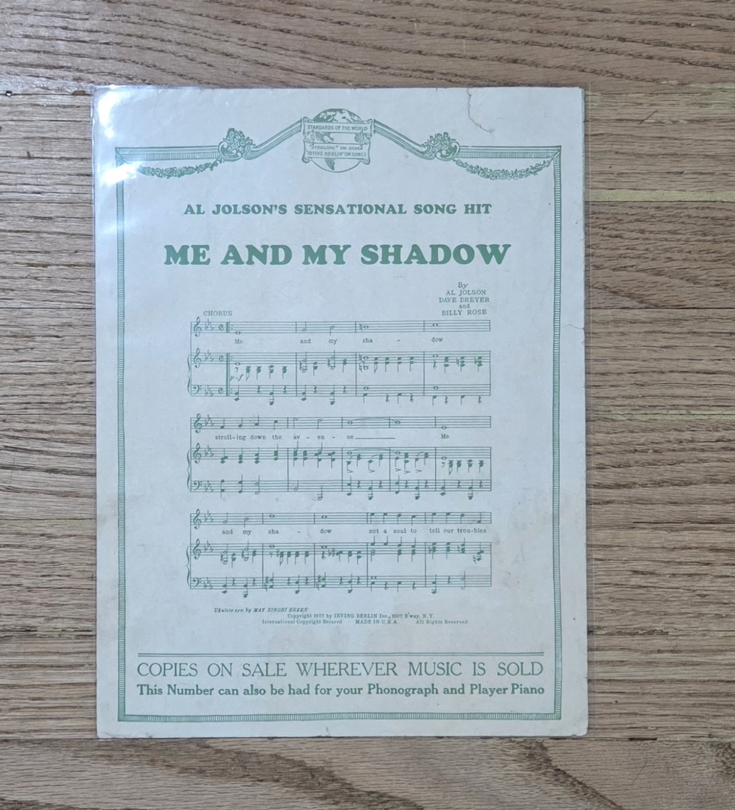 (6) Vintage Irving Berlin Music Sheets Lot