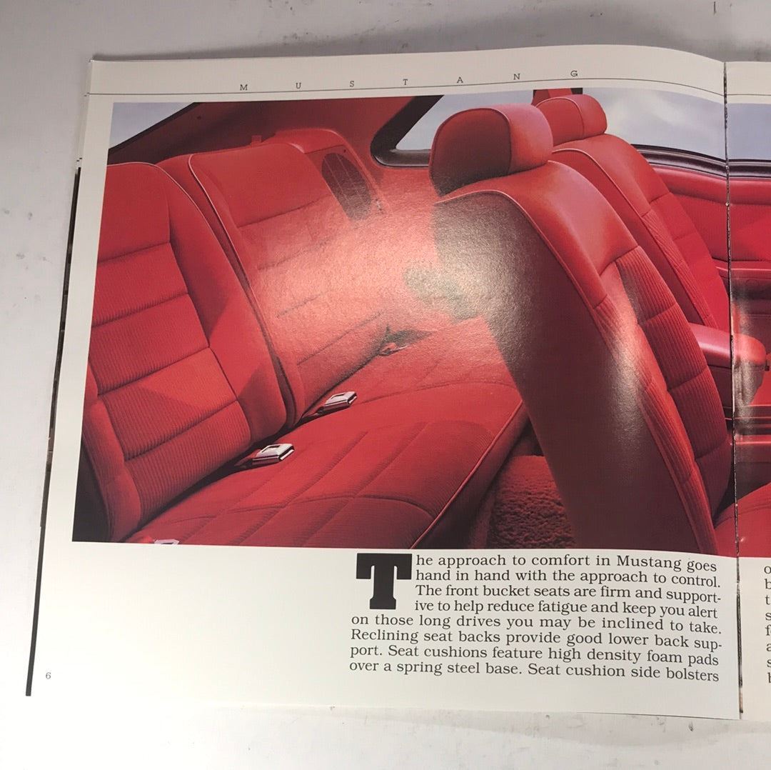 1988 Ford Mustang dealer sales brochure