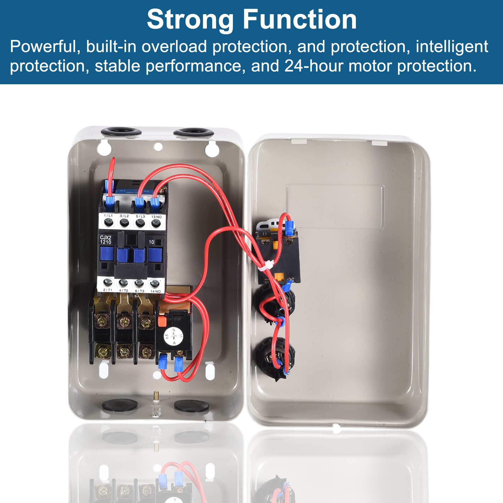 Magnetic Electric Motor Starter 380V 4KW 5HP 3 Phase Magnetic Switch Starter
