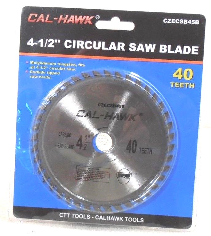 4-1/2" X 5/8" INCH ARBOR 40 TOOTH CARBIDE TUNGSTEN CIRCULAR SAW BLADE-WOOD