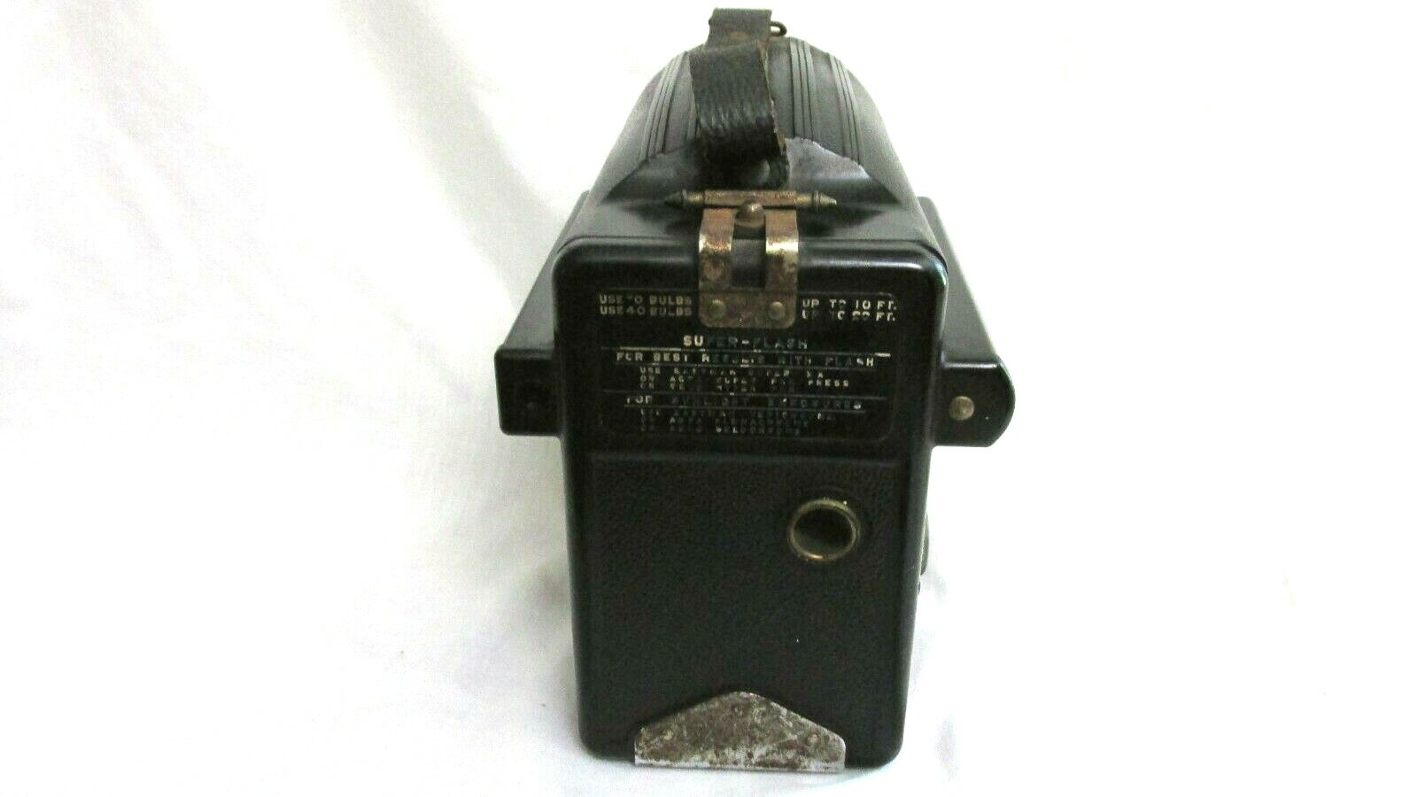 VINTAGE 1940s SPARTUS PRESS FLASH CAMERA w ERA BULB