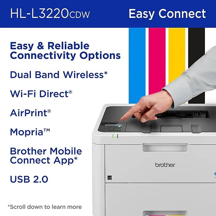 Brother HL-L3220CDW Wireless Color Laser Printer - New - Free SHIPPING!!!