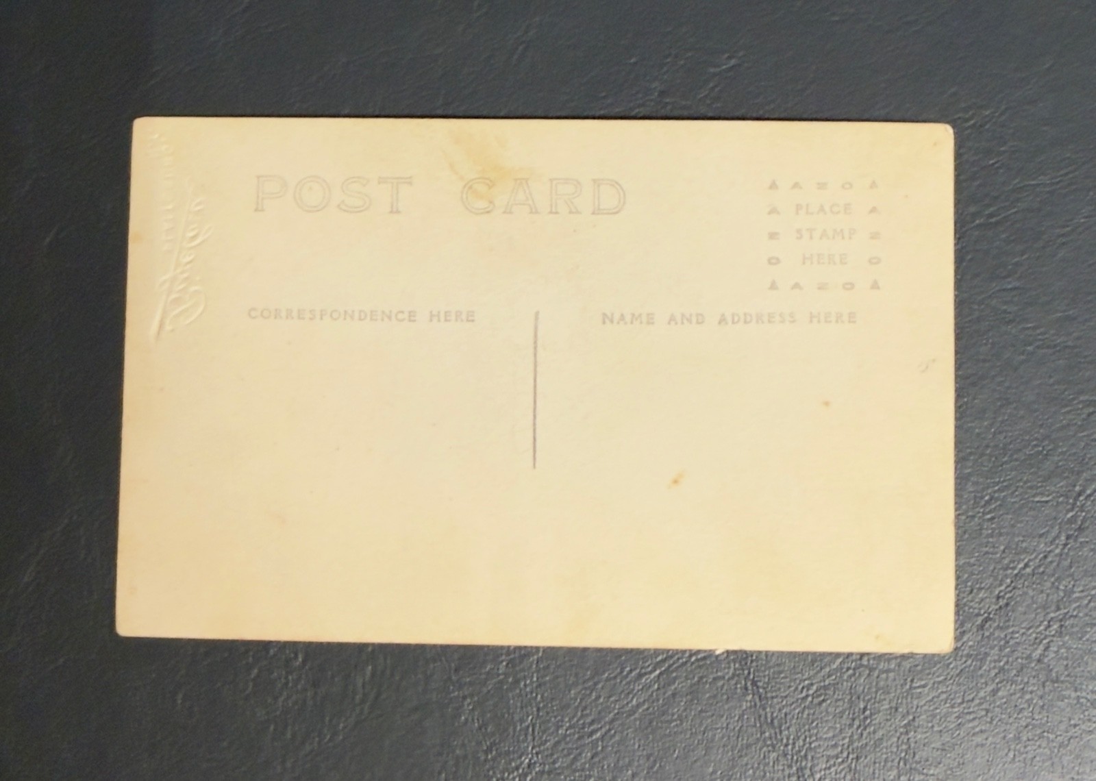 RPPC WWI Era Soldier Military Uniform Photo Postcard Bigelow Plattsburg NY Vinta