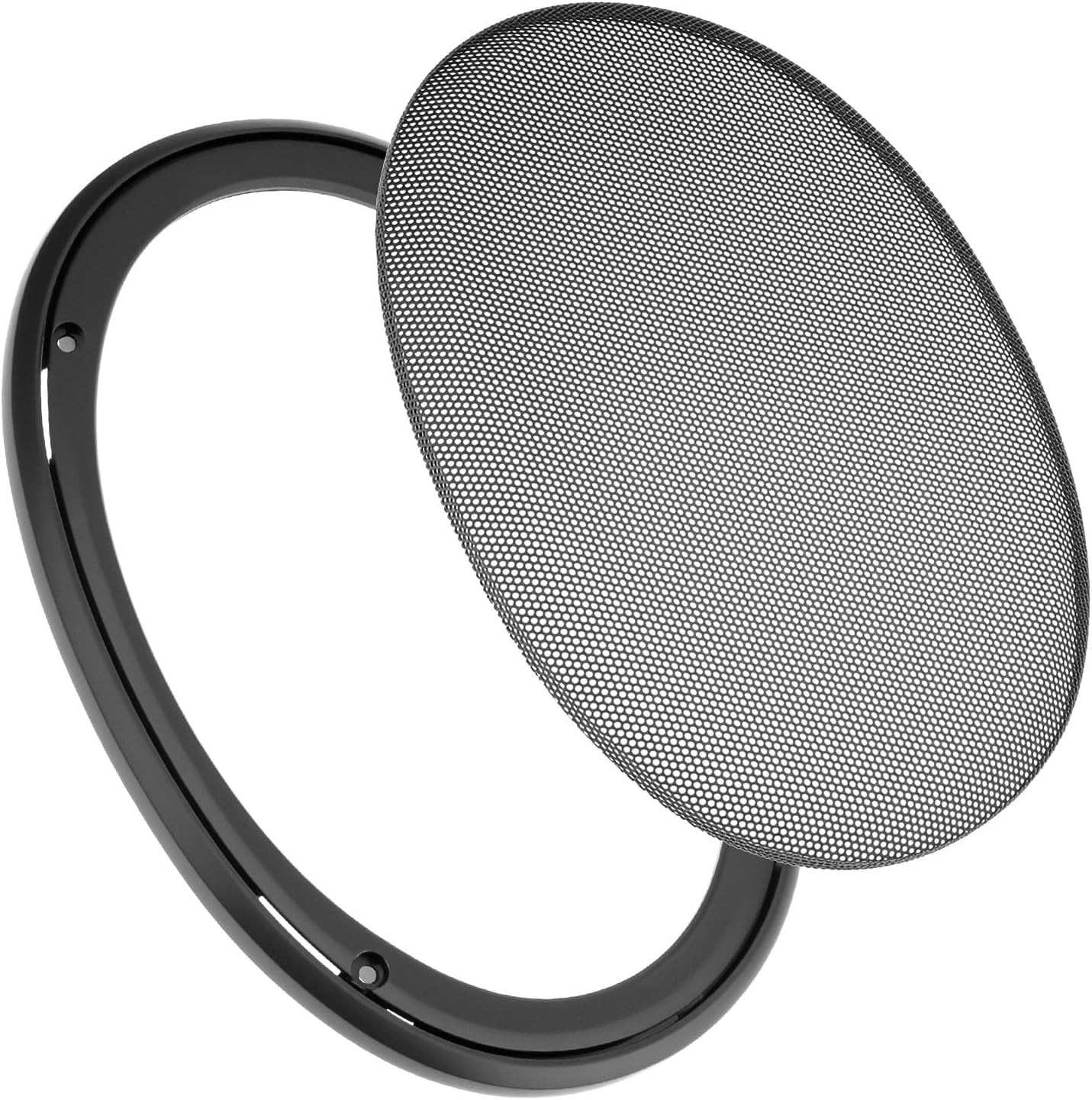 QWORK 6" X 9" Speaker Grill Covers with ABS Plastic Frame & Metal Mesh, Protect