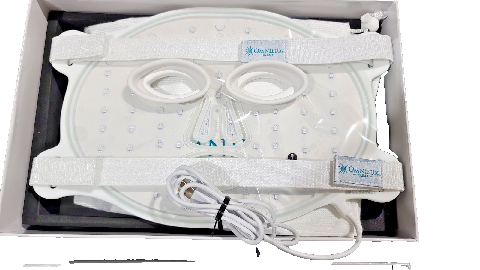 Omnilux Clear LED Light Therapy For Acne Face Mask/ Read description!- MASK ONLY