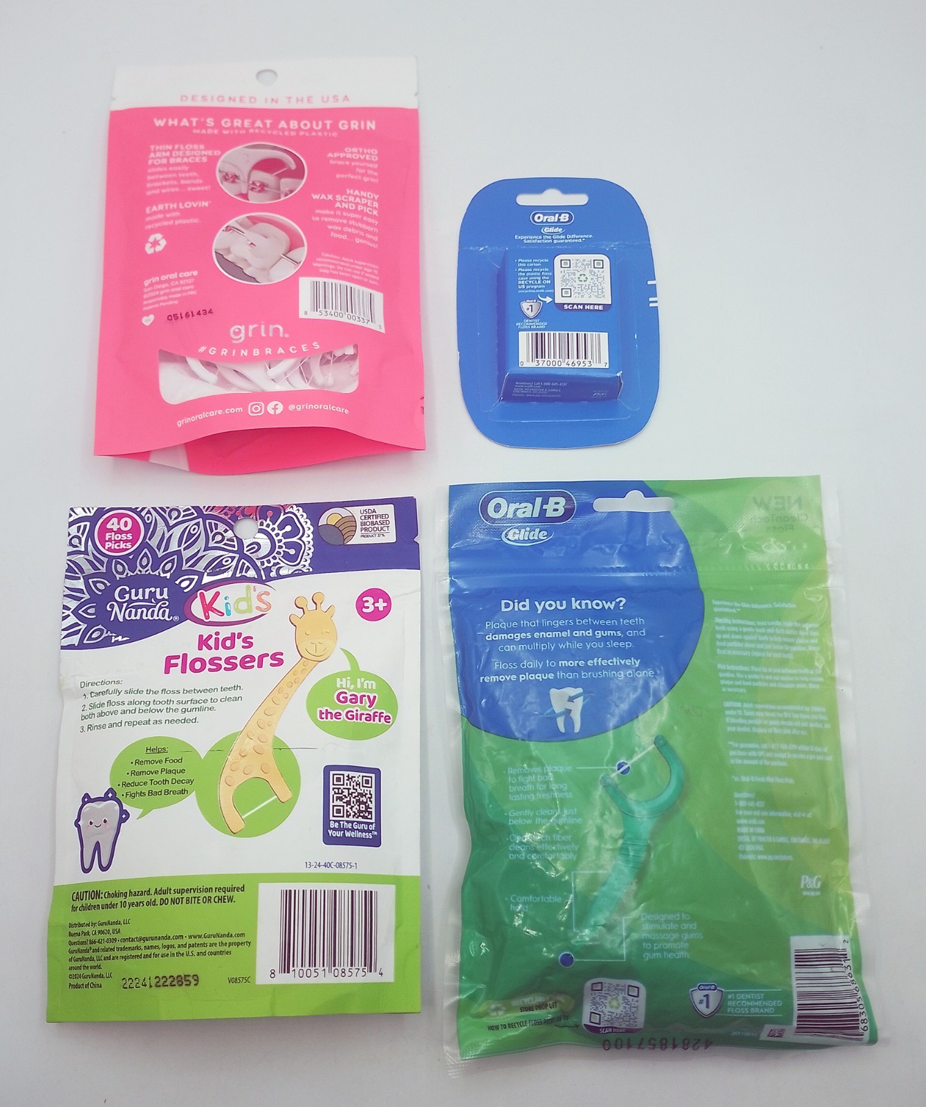 Combined Dental Floss Lot | 4 Pack
