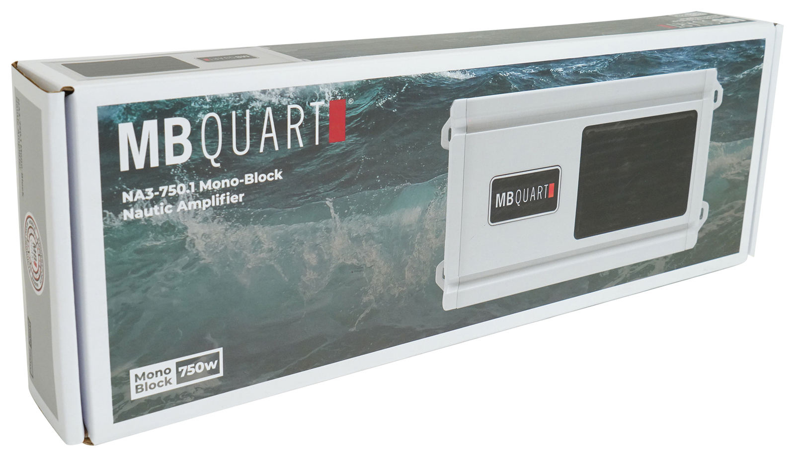 MB Quart NA3-750.1 750 Watt Mono Marine Amplifier Class D Boat Amp+Bass Remote
