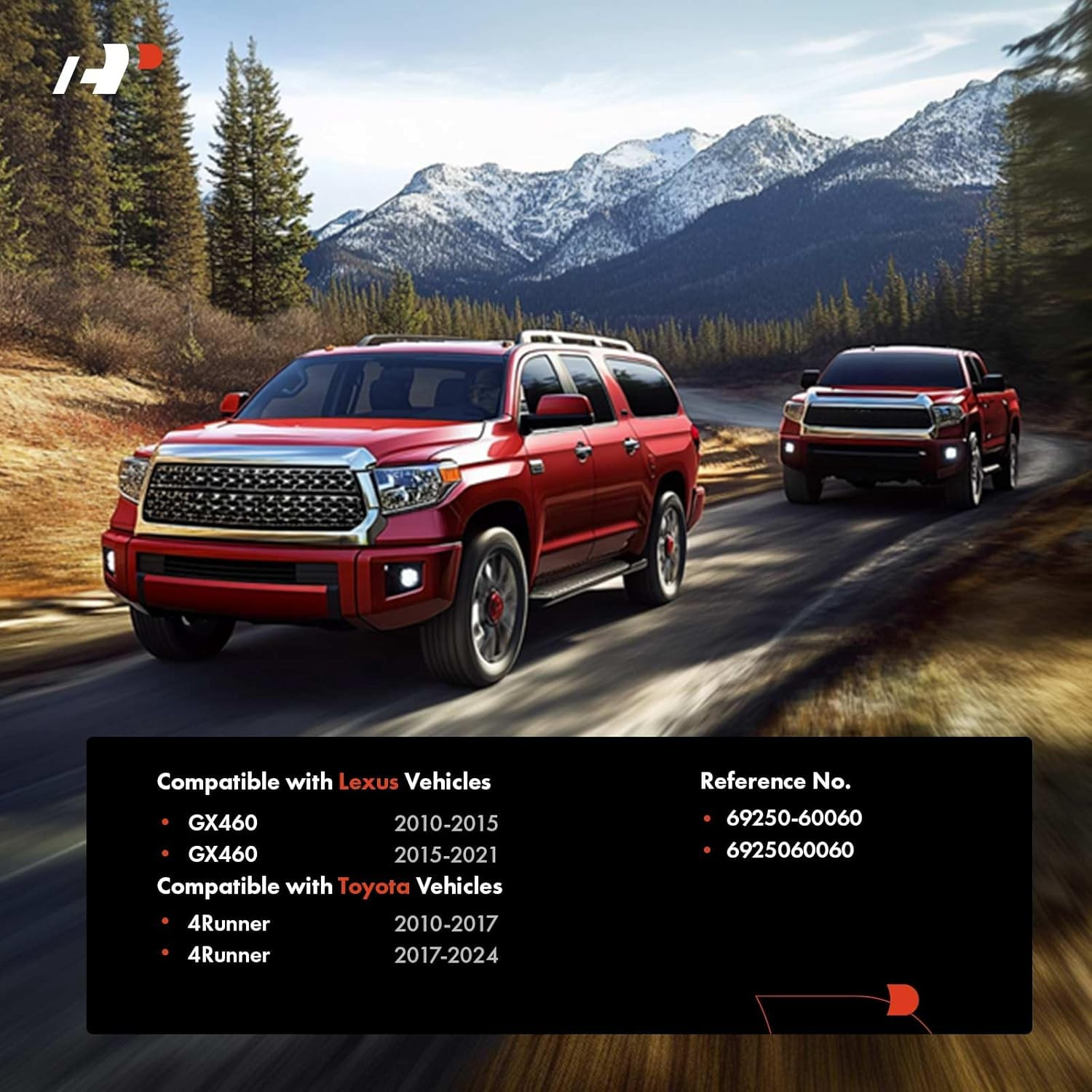 Front Left Exterior Door Handle w/ Keyhole Toyota 4Runner 2010-2024 Lexus GX460