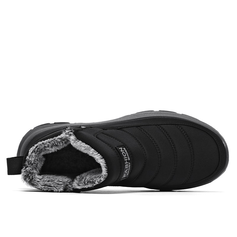 Winter Insulated Snow Boots Men Fur-lined Warm Ankle Shoes Cotton Shoes US SIZE