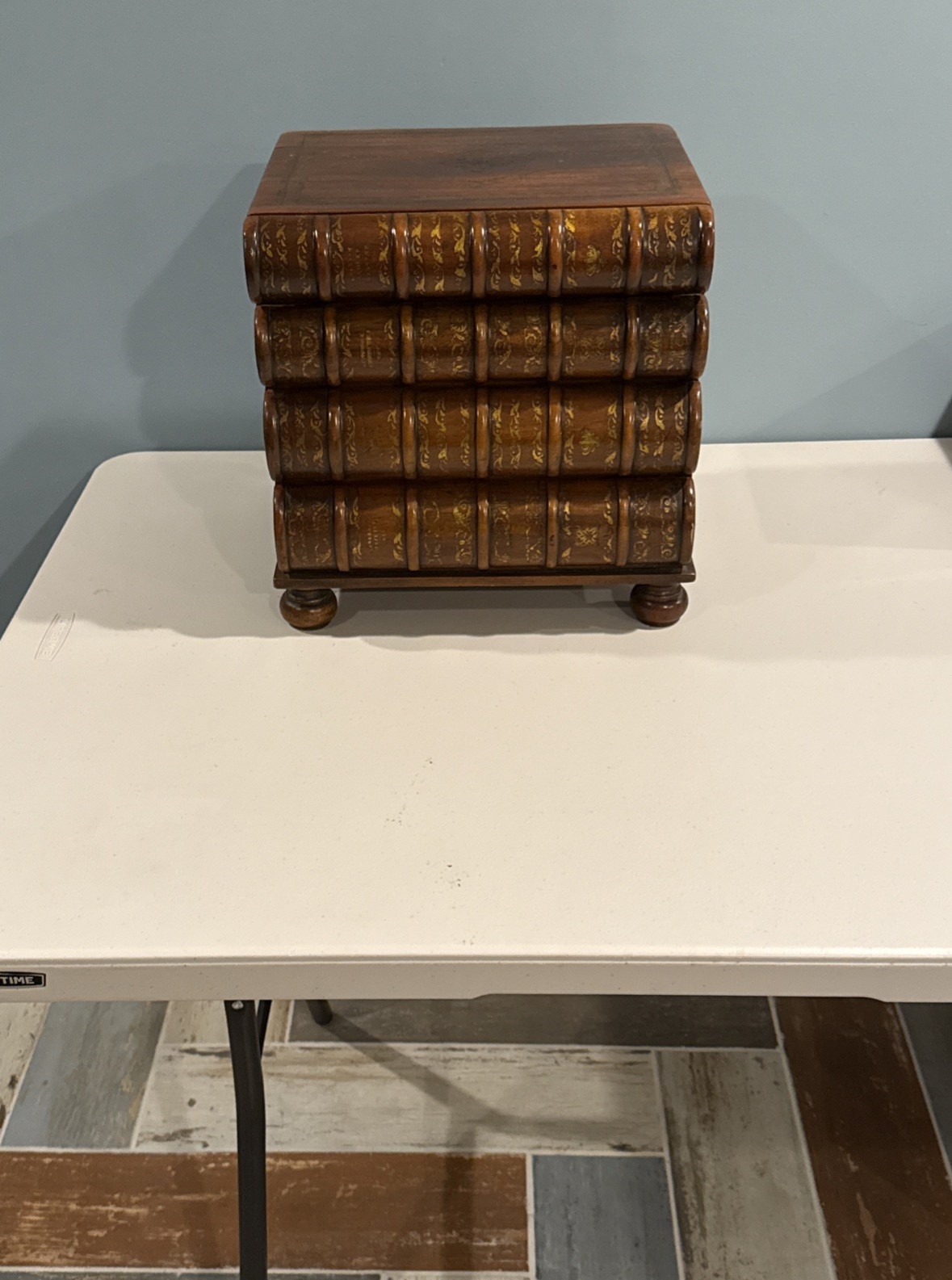 Theodore Alexander Faux Book Scholar’s Chest Model 1100-054 13.5” X 13 X 11.5”