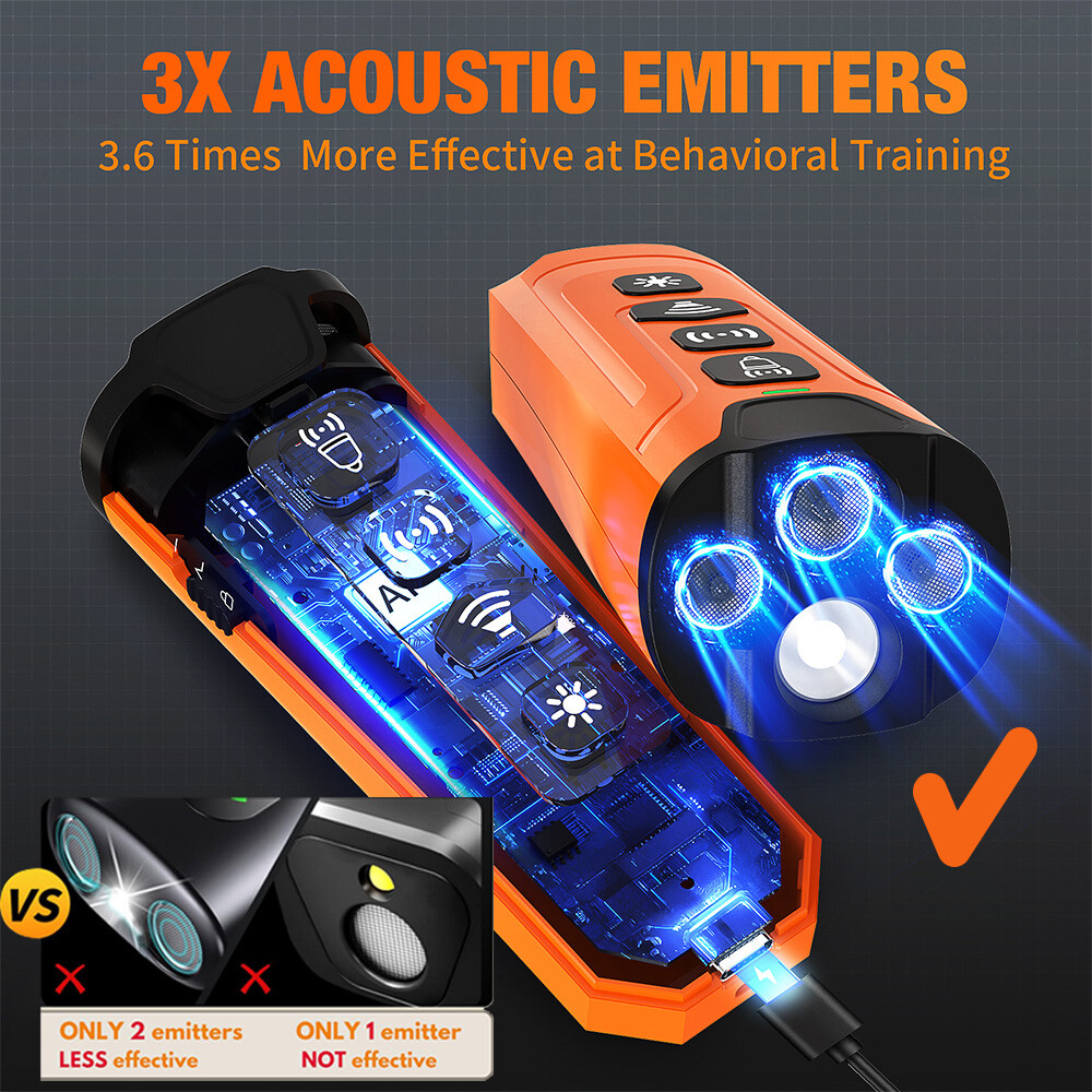 Ultrasonic Anti-Dog Bark Deterrent Device Barking Repeller Bad Behavior Training