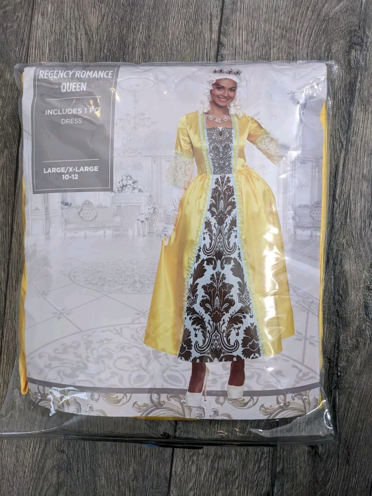 Regency Romance Queen Dress Royal Court Halloween Costume Womens Size L/XL 10-12