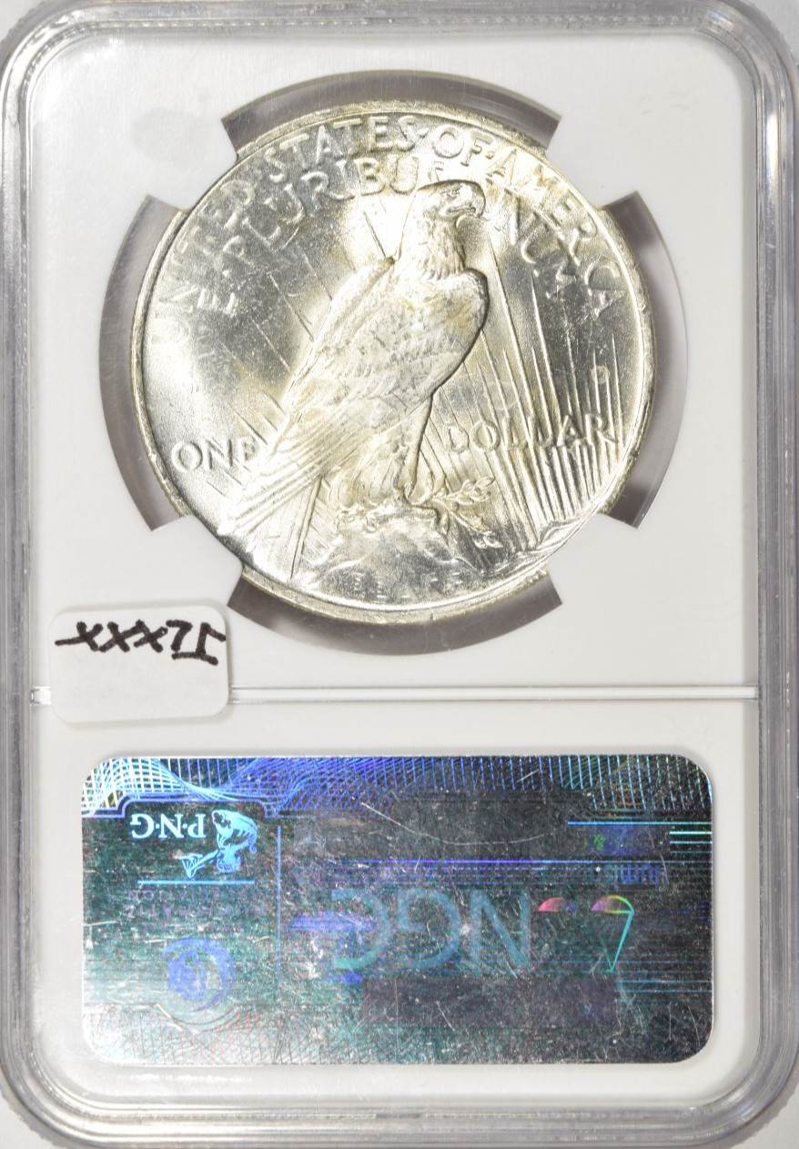1922 PEACE DOLLAR ~ NGC MS64 ~ BRIGHT WHITE!