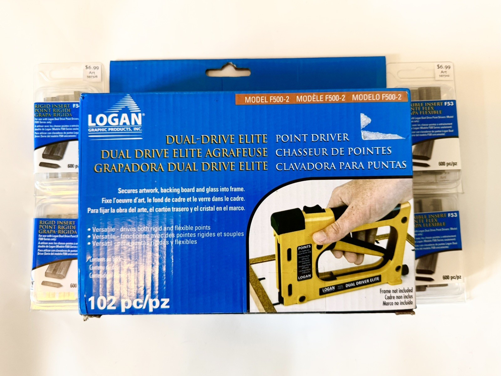 Logan Dual-Drive Elite Point Driver F500-2 with Inserts New