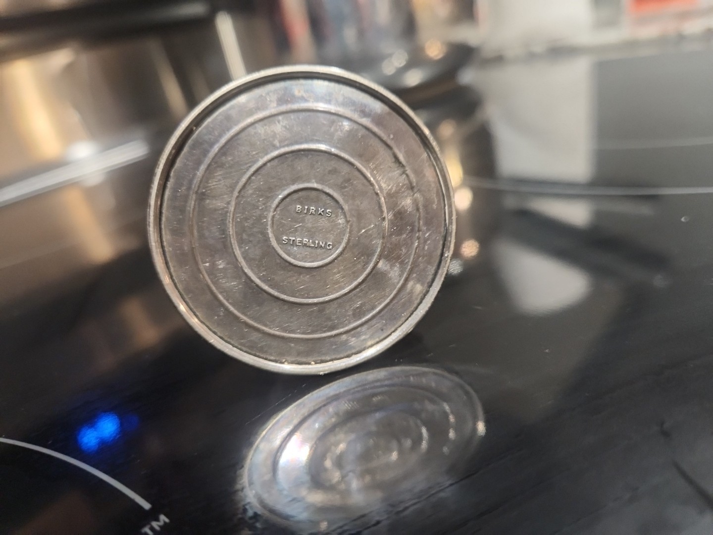 Vintage Birks Sterling Silver Domed Shaped Ring Box