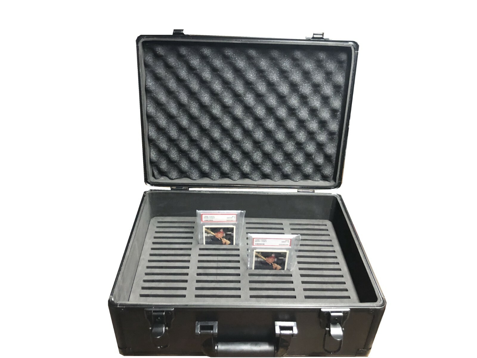 Graded Card Storage Box Case for 64 PSA Certified Sport Slabs Protector w/Lock