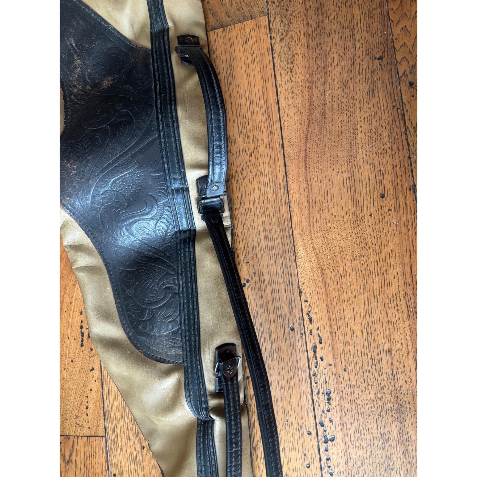 Vintage Western Tooled Leather Long Gun Rifle Shotgun Case Bag Western Style