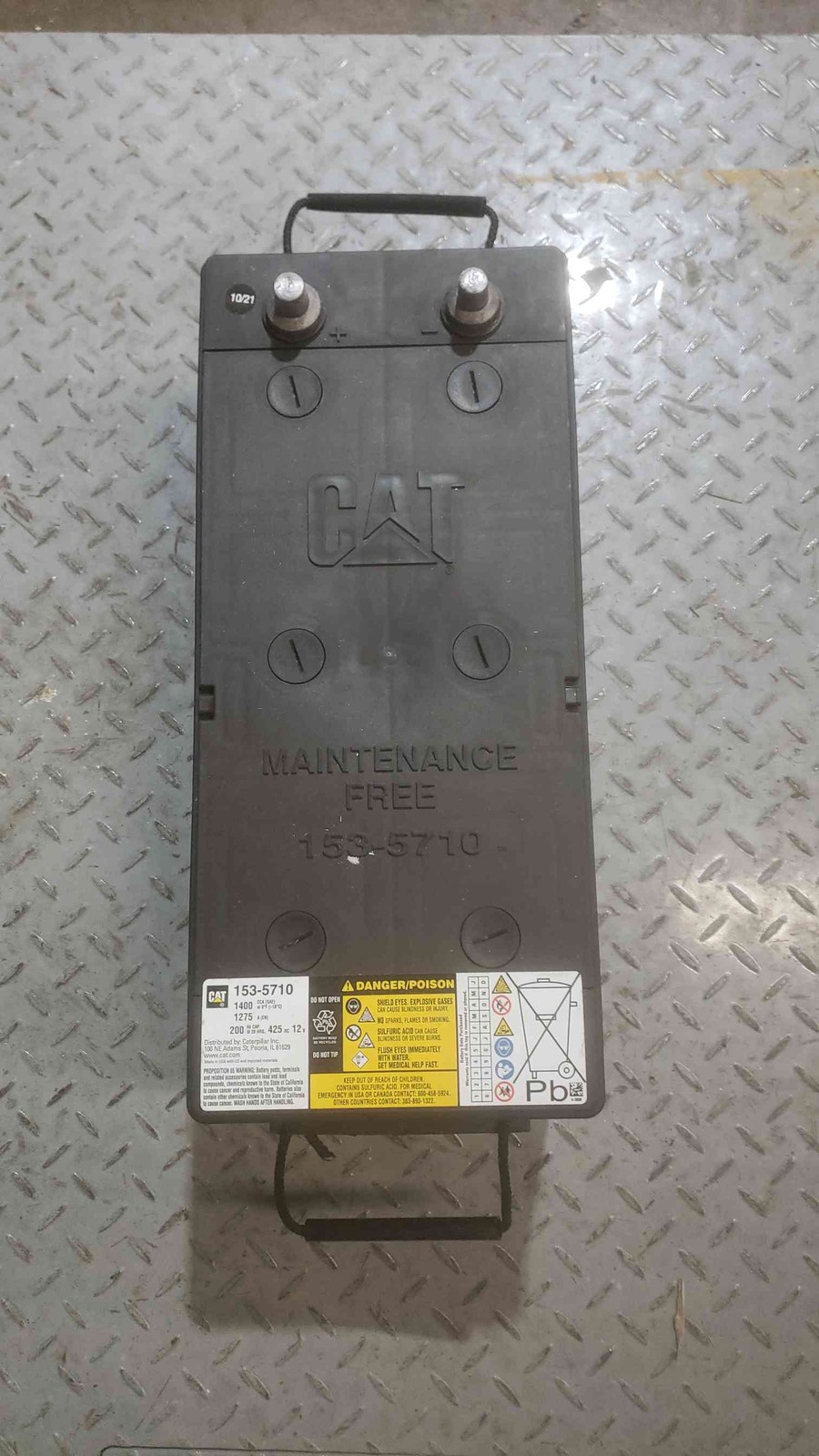 CAT 12V BATTERY 153-5710 1400CCA Generator Battery (SKU: 110965)