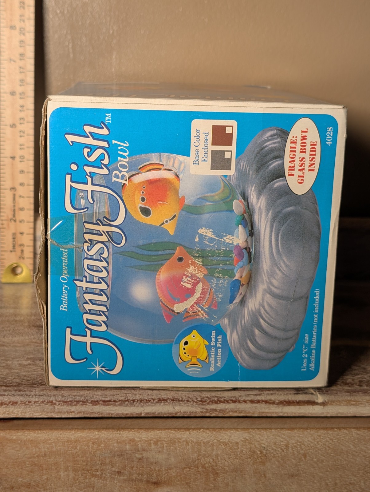 Spencers Gifts Fantasy Fish Bowl Black Light Responsive Vintage 2001 (C)