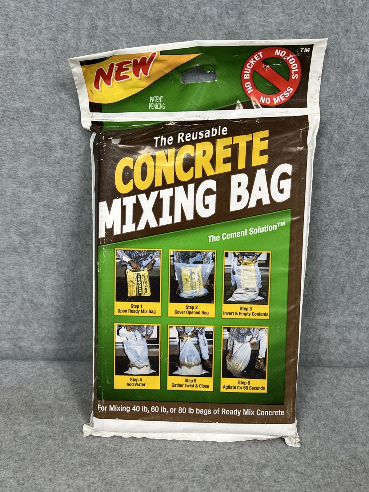 The Cement Solution Concrete Mixing Bag 40, 60, or 80 Lbs NEW
