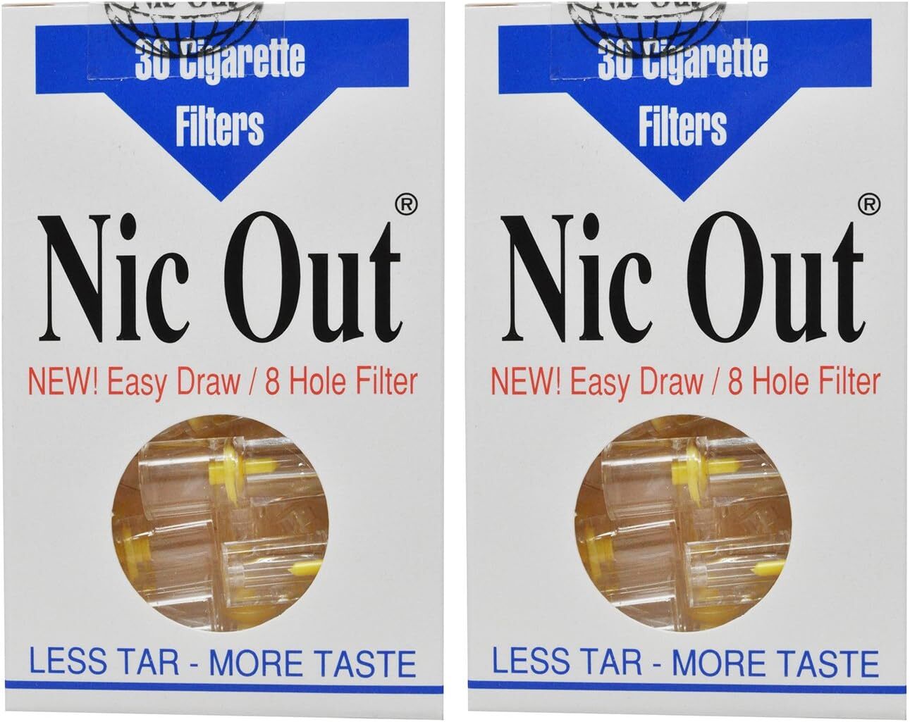 2 Pack Nic Out Cigarette Filters - Quit Smoking Alternative (60 filters) Nic-Out
