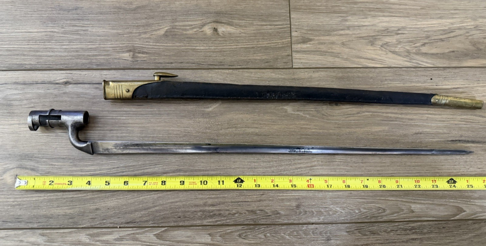 Zulu War Era British Pattern 1876 Martini-Henry Rifle Socket Bayonet!