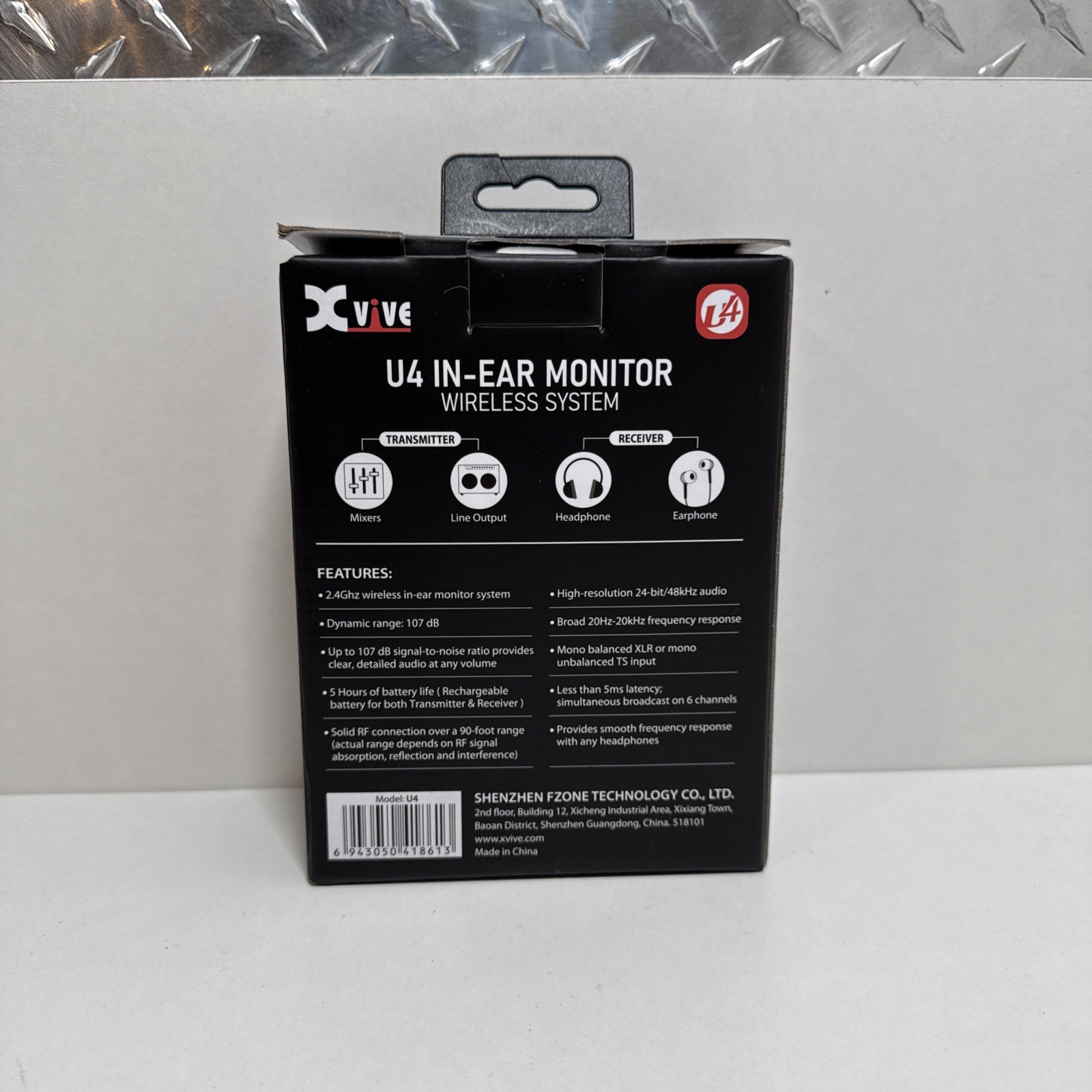 Xvive Audio U4 In-Ear Monitor 2.4 GHz Wireless System