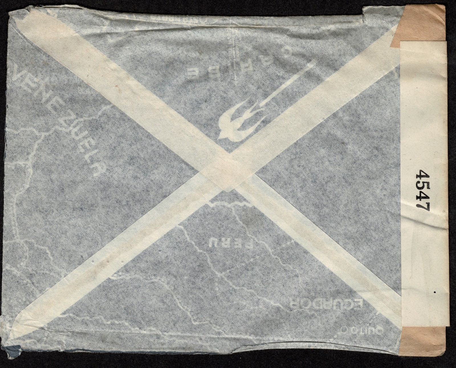 Columbia to USA: 1942 & 194(?) two censored covers Bogota to Boston