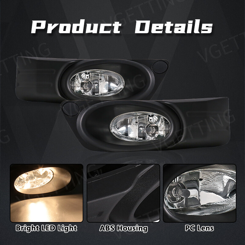 For Honda Fit (Jazz Shuttle) 2011-2016 Fog Light Front Bumper Lamp w/ Bulb Cable