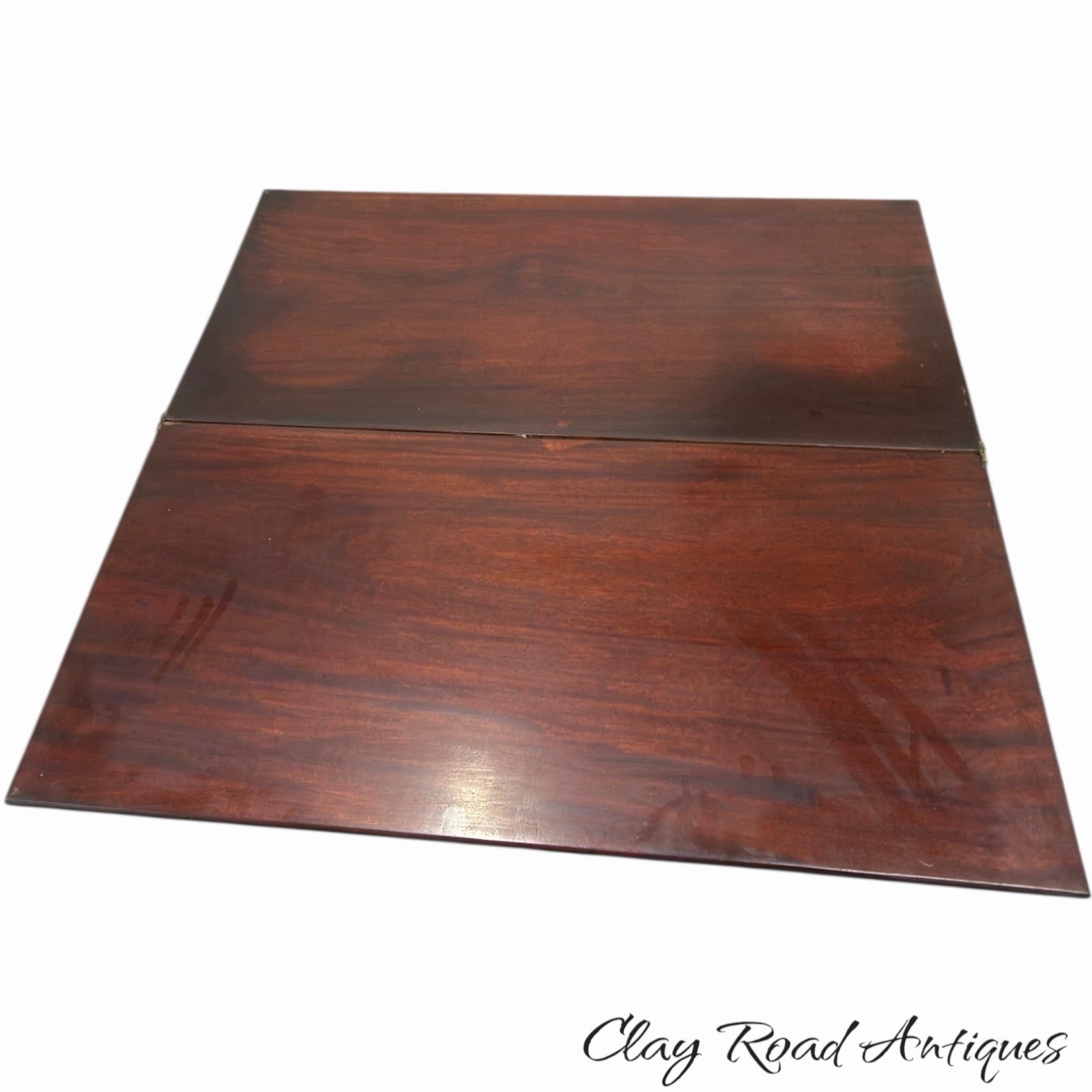 Antique PA chippendale 18th mahogany hall console card game table stand 1780