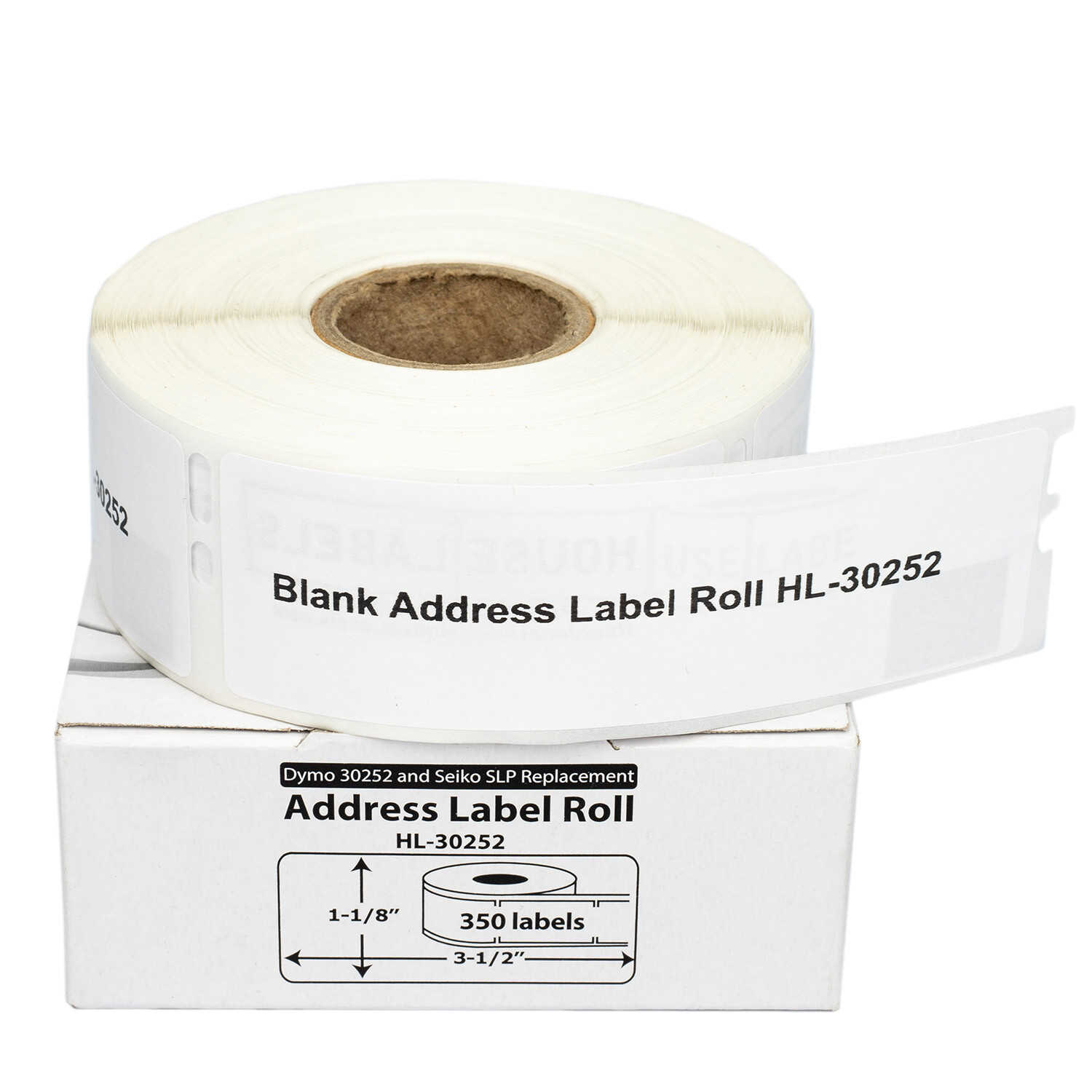 DYMO 30252 Direct Thermal Address Labels (1-1/8" x 3-1/2") - (24) Rolls of 350