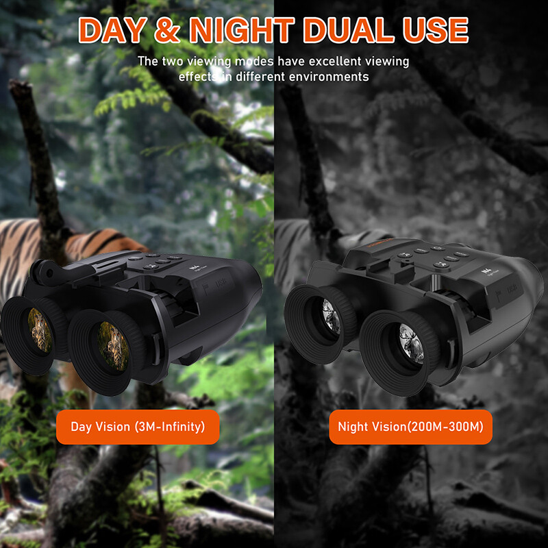 GTMEDIA N4 Night Vision Goggles Infrared Binoculars 300m Range IR Illuminator