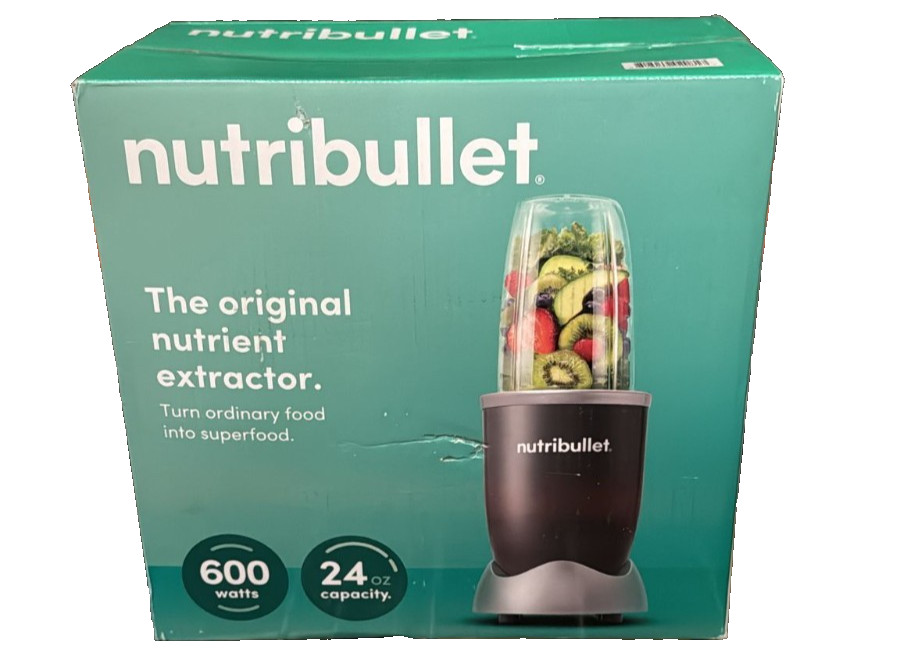 NutriBullet 600W 24 Oz Personal Blender One Cup - Gray