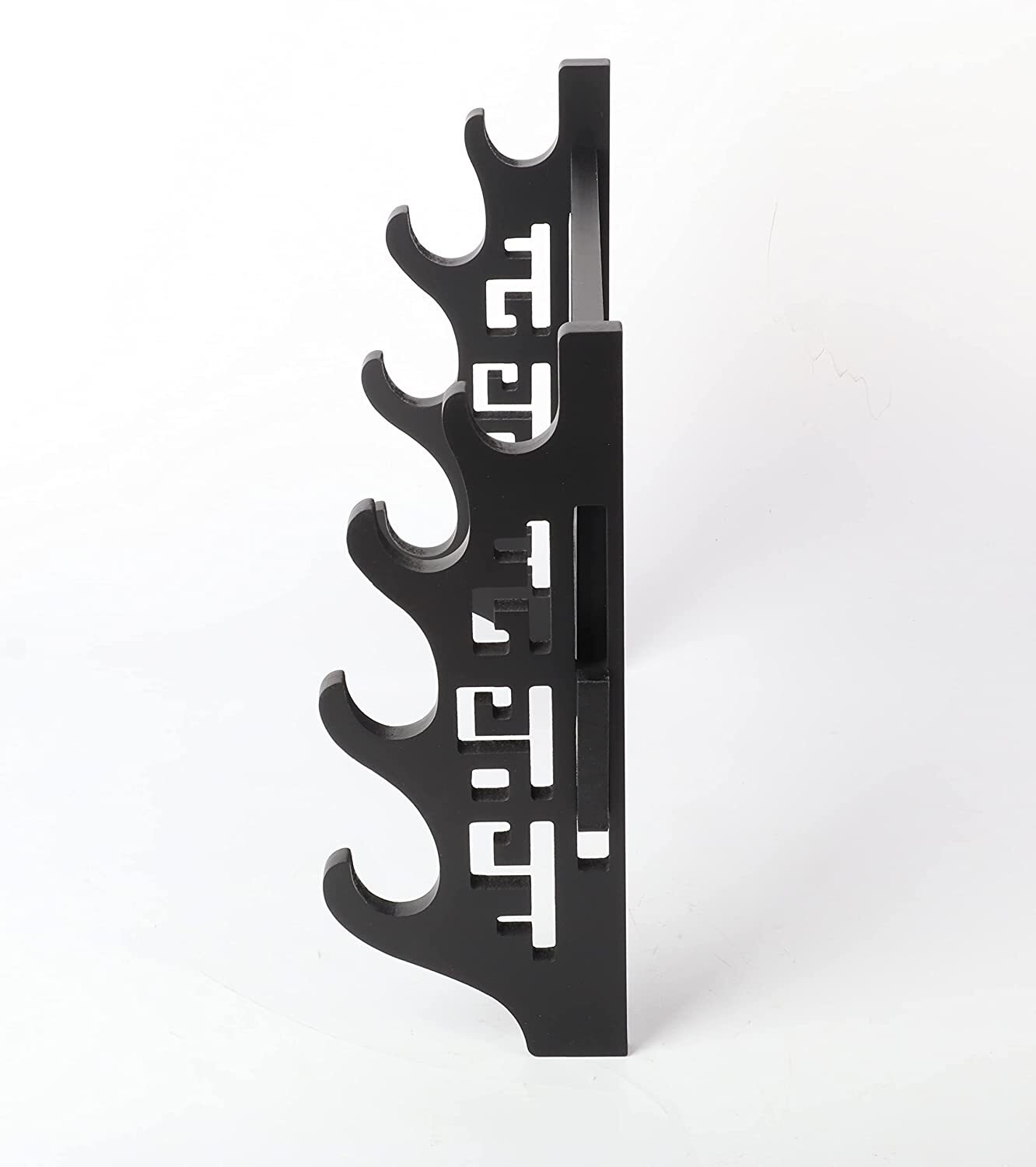 4 Tier Wall Mounted Sword Holder Display Stand Samurai Rack Hanger Bracket USA