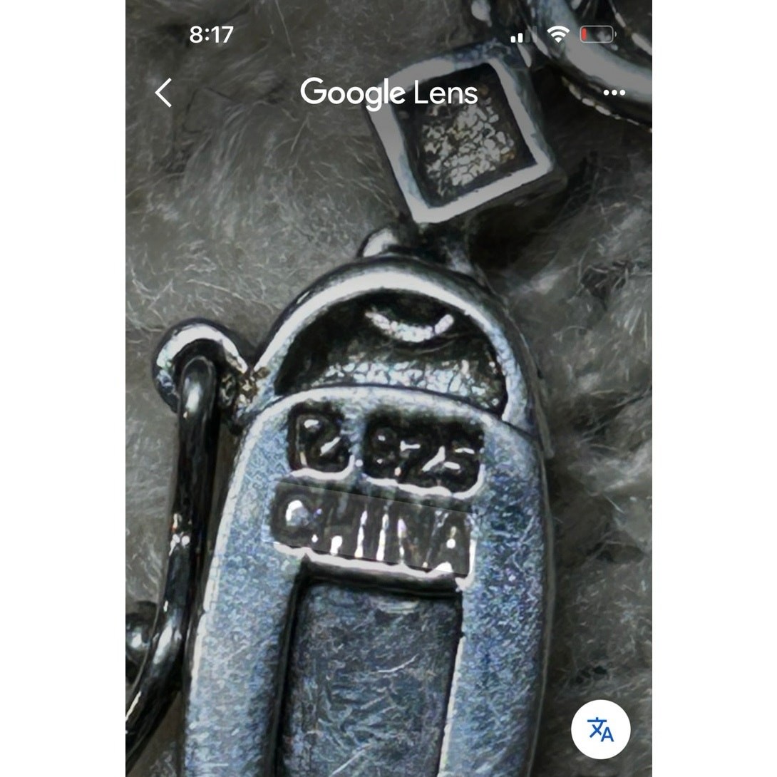 Ross & Simon’s 925 sterling silver made in China light blue stones Necklace