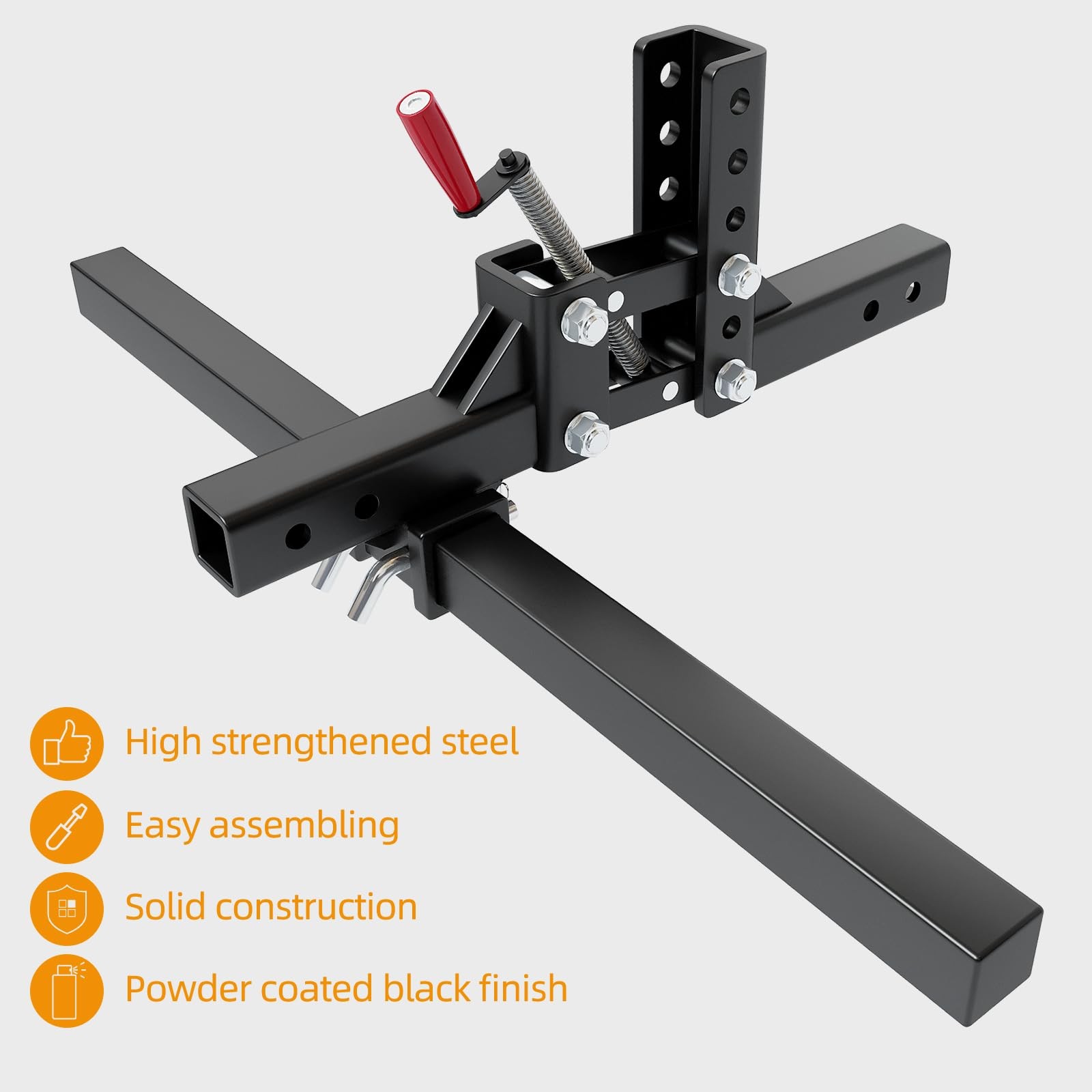 Manual Implement Lift ,1-Point Lift System for ATV/UTV Tractor with 2" Receiver